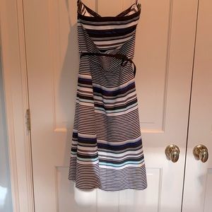Stripped Strapless Dress WHBM